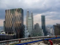 Petronas Towers, "twin towers of KL" sett fra Skybar