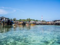 Pause plassen på Mabul island mellom dykkene