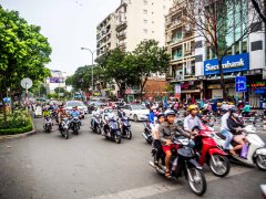 Trafikken i Saigon/Ho Chi Minh er galskap!